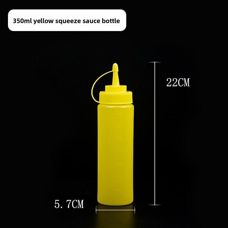 Thickened Plastic Squeeze Sauce Bottle, Tomato Salad Jam Household Seasoning Bottle, Food-grade Pointed Spout Squeeze Sauce Bottle