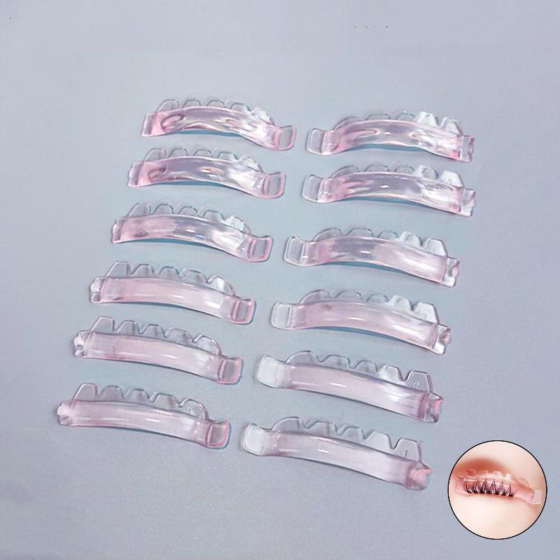 12Pcs/6Size Lash Lift Pads, Jelly Lash Lift Rods Self Adhesive Silicone Pads C-Curl Eyelash Lifting Shield,Diy Use At Home
