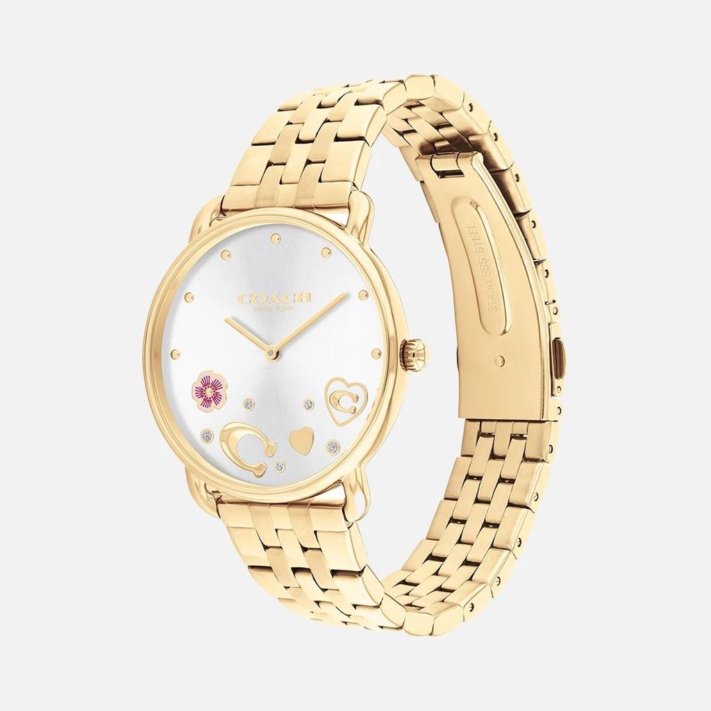 Coach Damen Elliot Armbanduhr aus Edelstahl in Gold-Ton 36mm 14504349