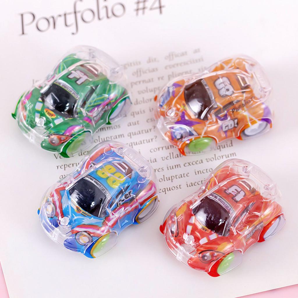 15Pcs Mini Transparent Pull Back Car Toys Kids Birthday Party Favors Giveaway Pinata Filler Carnival Classroom Prize Gifts Pack