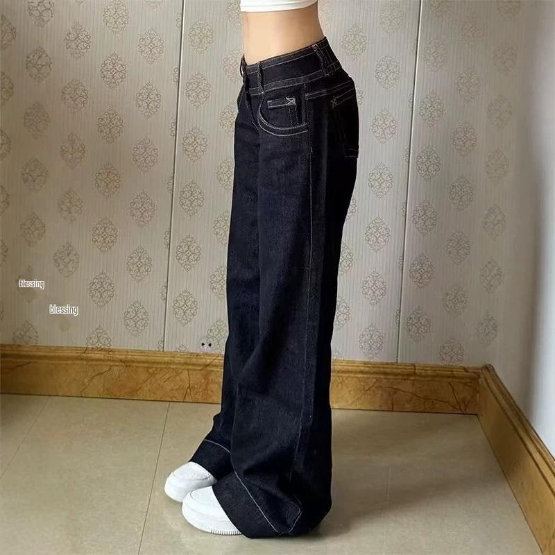 Pantaloni Jeans Dritti Estivi 2026 Dimagranti Vita Bassa Vestibilità Larga