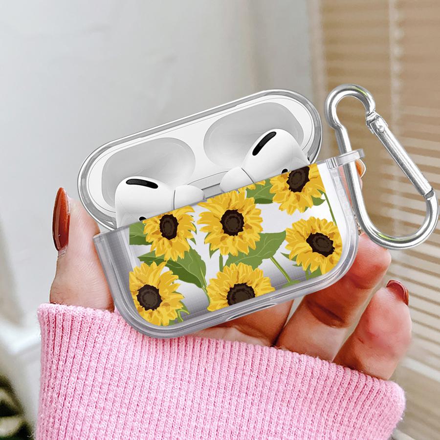 Schöne Sonnenblumen Hülle Für Airpods Pro2 3 4 Pro3 1 2 Pro Klare Kopfhörer Hüllen Abdeckung