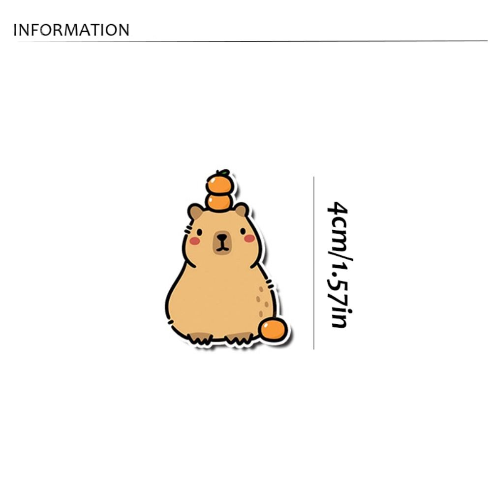 Cute Acrylic Capybara Pin Breastpin Animal Badge Exquisite Capybara Brooch  Skirts