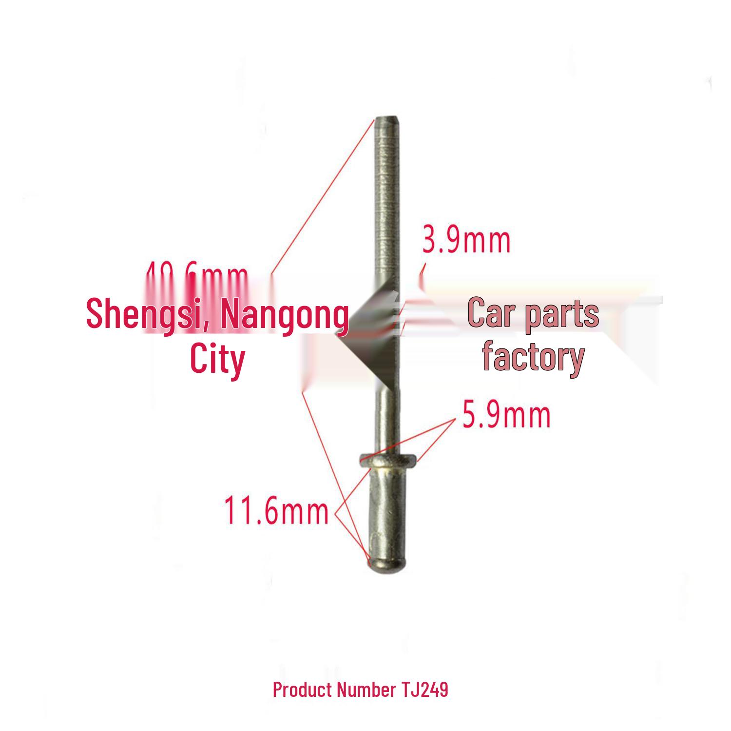 

Toyota Trim Panel Aluminum Rivet Clip: Metal Lining Fixing Accessory for Mechanical Installation 10000 pcs