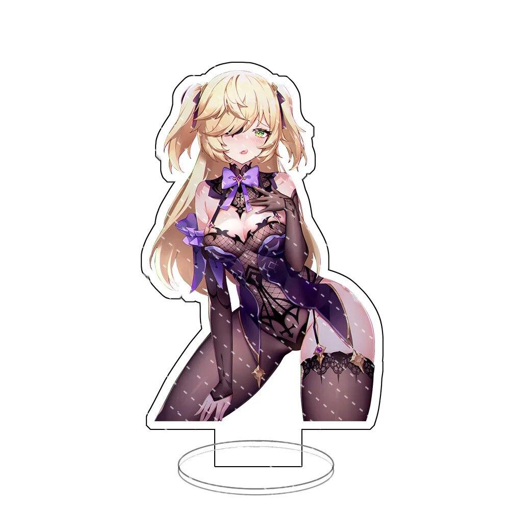 

Горячая игра аниме Genshin Impact Raiden Shogun косплей акриловая фигурка Keqing Hutao стенд модель игрушка декор реквизит фанаты подарок 15 cm