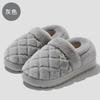 Autumn and Winter Cotton Slippers New Couple Thick Bottom Home Warm Non-slip Plush Slippers Bag and Cotton Slippers