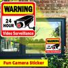 24 HOUR VIDEO Surveillance Security Camera Alarm Window Stickers CCTV Video Warning Home Store School Public Area Decoration