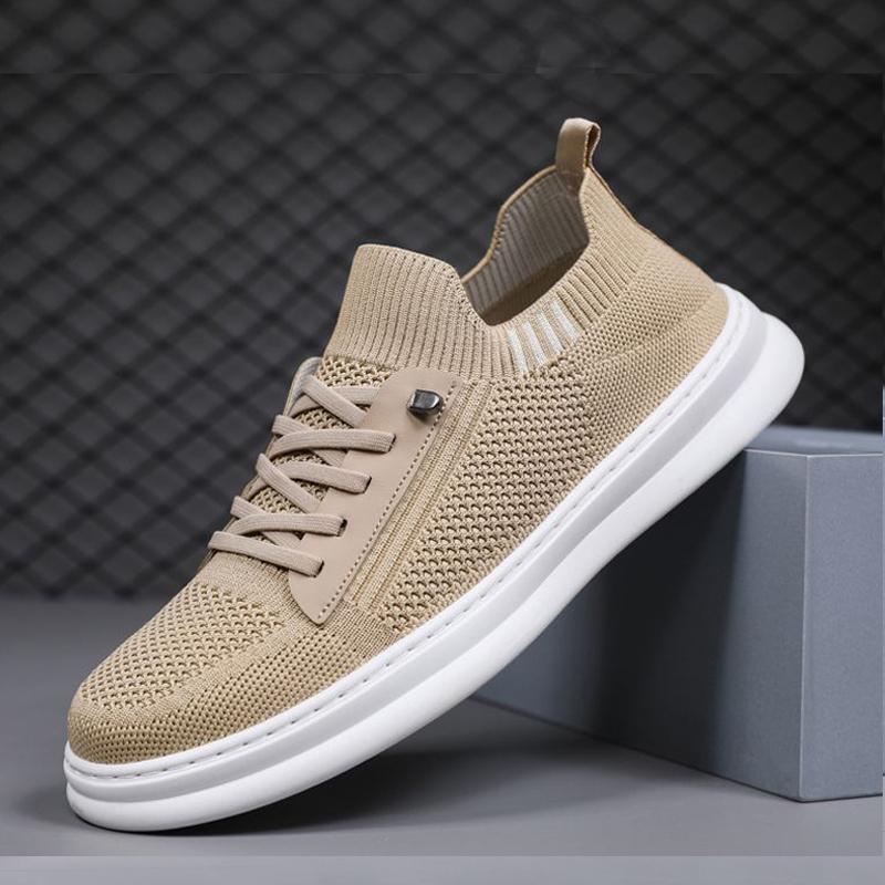 Men's lightweight, comfortable and fashionable flat shoes, casual sports shoes, spring and summer breathable loafers