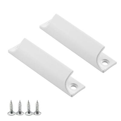 Cabinet Handle Aluminum Handle Comfortable Grip Easy Installation Elegant White Finish Aluminum Alloy Door Handle