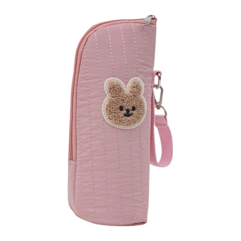 

Thermal Baby Carriers Pouches With Cartoon Rabbit Design & Aluminum Foil Heat Retention Milk Bottle Organizer for Baby рожевий