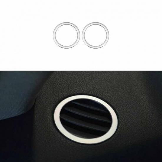 For Benz GLE GLS Cover Trim 2016- Silver Dashboard Side Outlet Vent Titanium