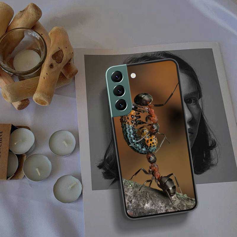 Red Fire Ants, Worker Ants Phone Case For Samsung Galaxy S22 S25 Ultra S21 S10 Plus S26 Edge S20 S23 S24 FE Cover Silicone S