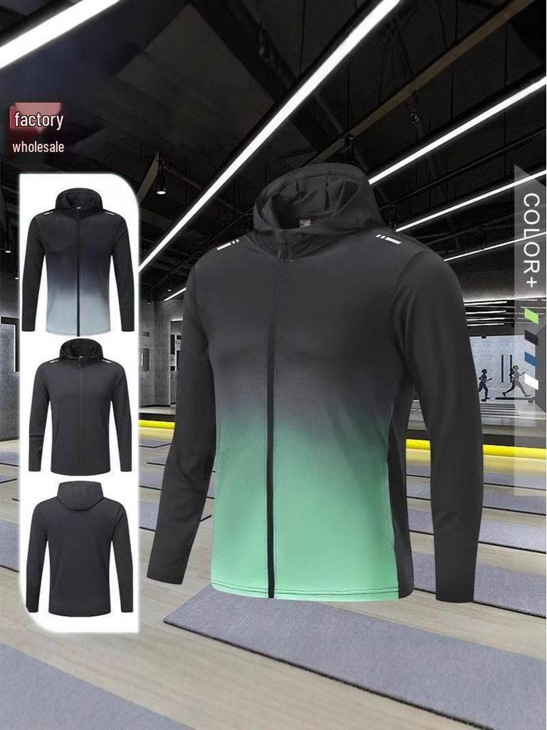 Men's Quick-Dry Hooded Windbreaker: Autumn/Winter Sports Jacket for Running & Training