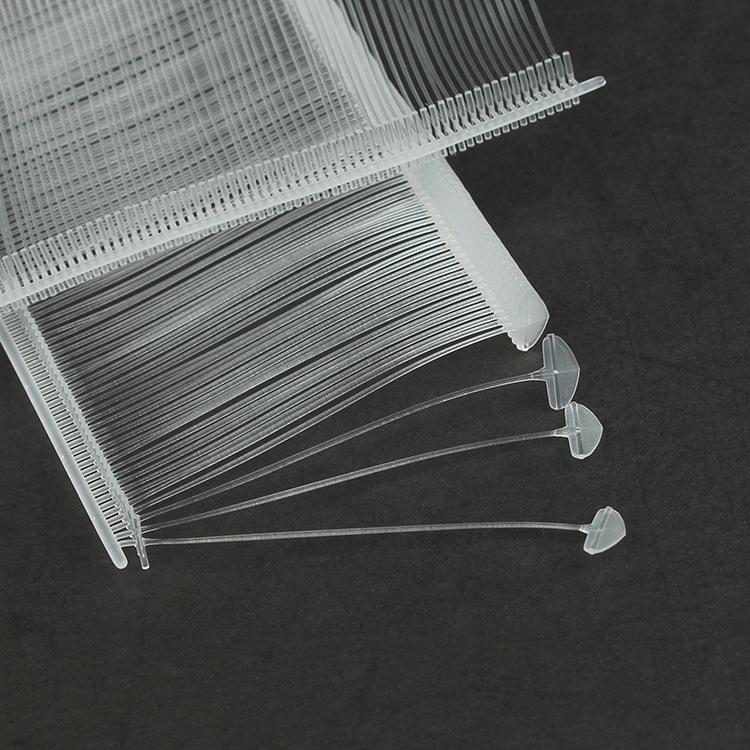 Transparent Fan-Shaped Tag Line with Leaf Fine Glue Needle for Clothing Labels