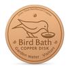 Passivated Copper Birdbath Purifier Disc 3 Leg Design Maximizes Water Contact Prevents Green Build Up Efficiently