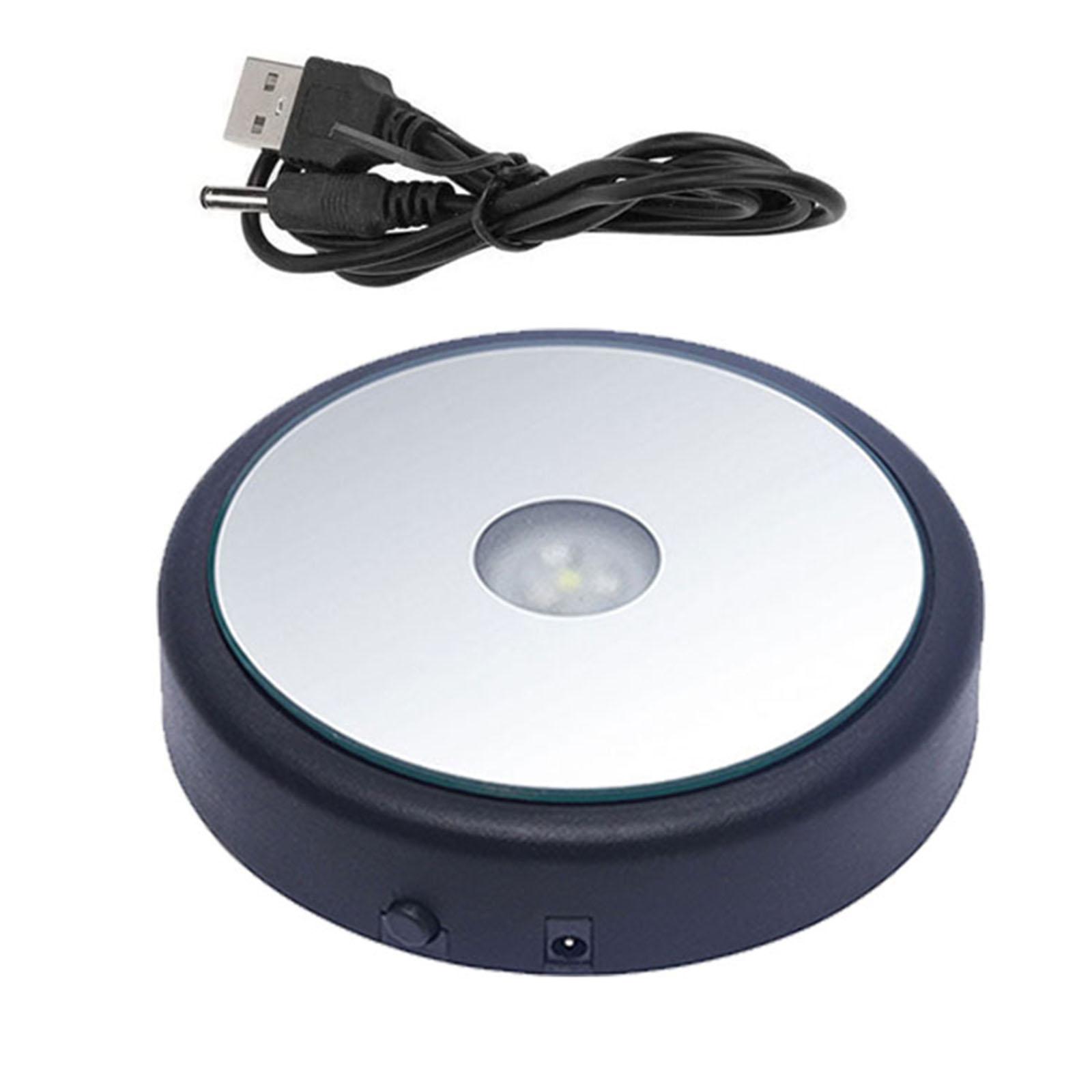 

LED Display Base Ornament Round LED Colorful Luminous Base LED Display Stand for чорний