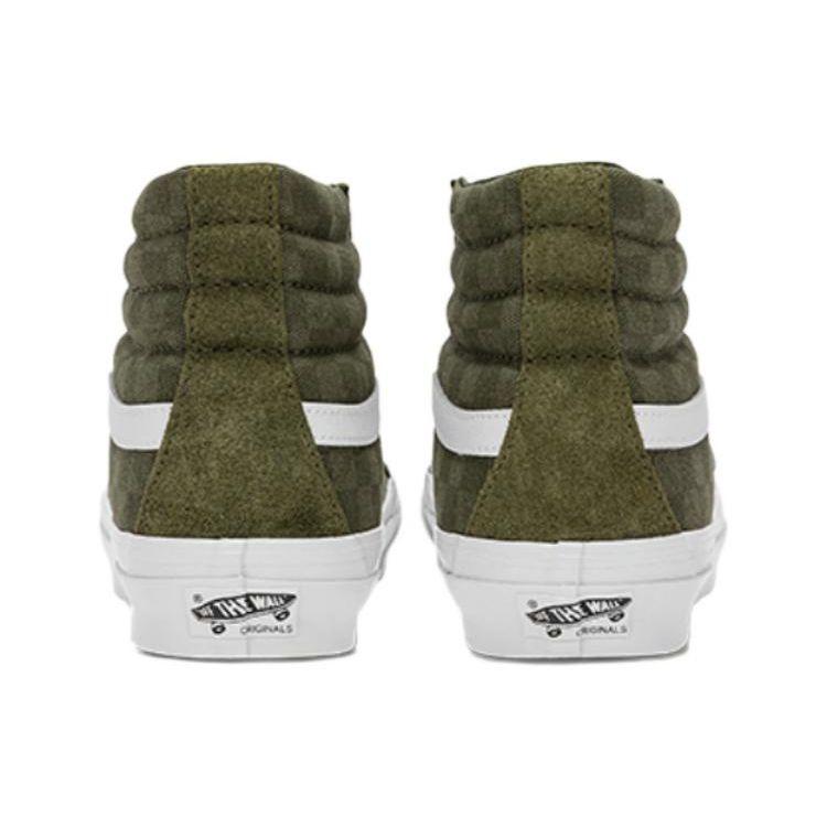 Vans OG Sk8-Hi LX Checkerboard - Grape Leaf Unisex Sneakers Green VN0A4BVB50K