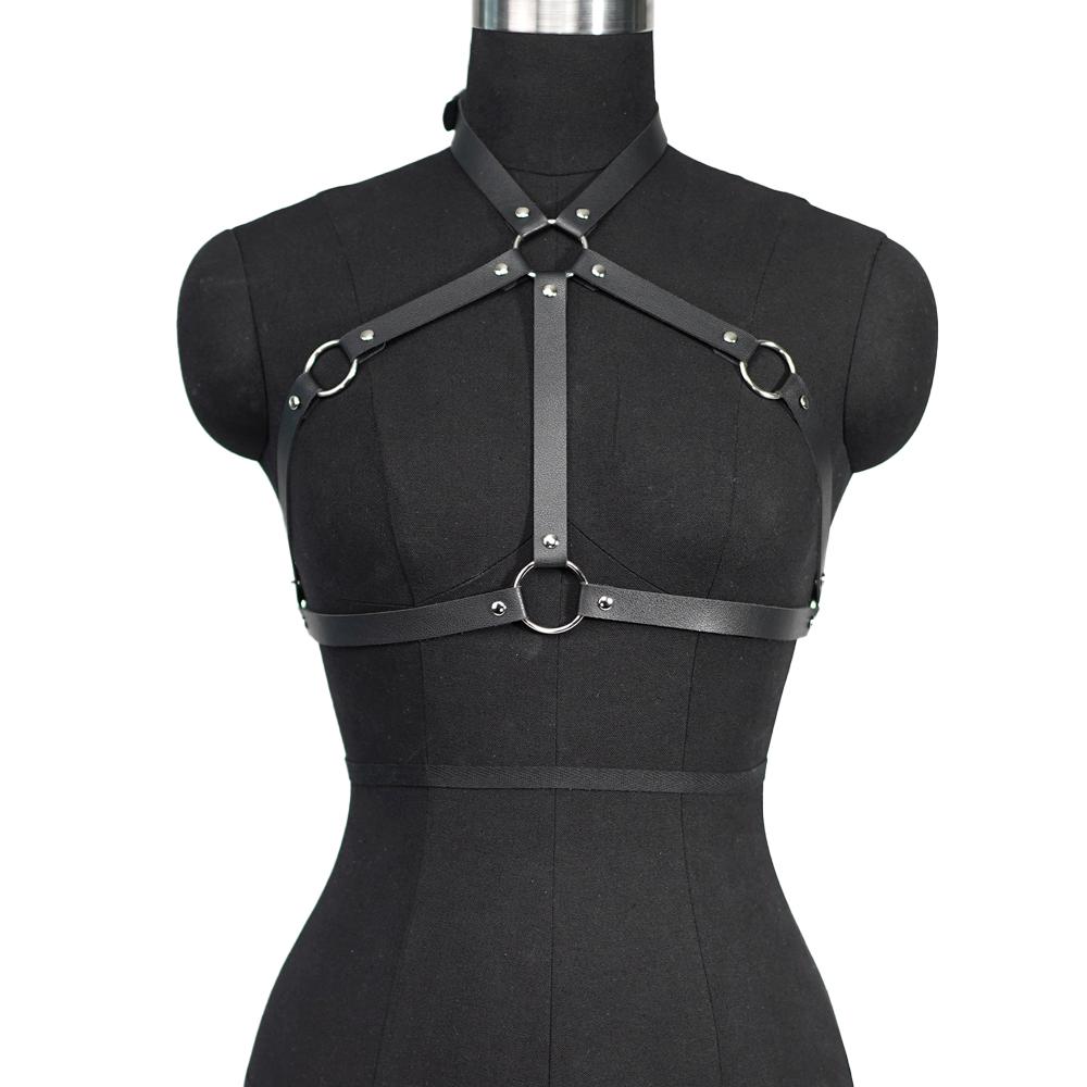 Fashion Harness belt Harness Corset Leather Lingerie Bondage Lingerie Body Harness Fetish Clothing Gothic Suspenders for Women