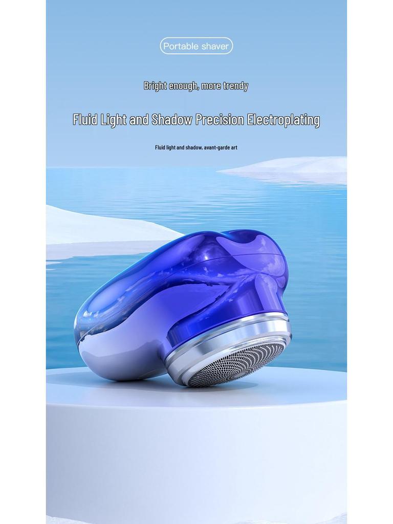 Mini Waschbarer Elektrorasierer - USB Wiederaufladbarer Tragbarer Reiserasierer für Männer