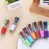 Mini 4-Color Ballpoint Pen, Cute Student Mini Multicolor Click Pen, Colored Journal Pen Stationery