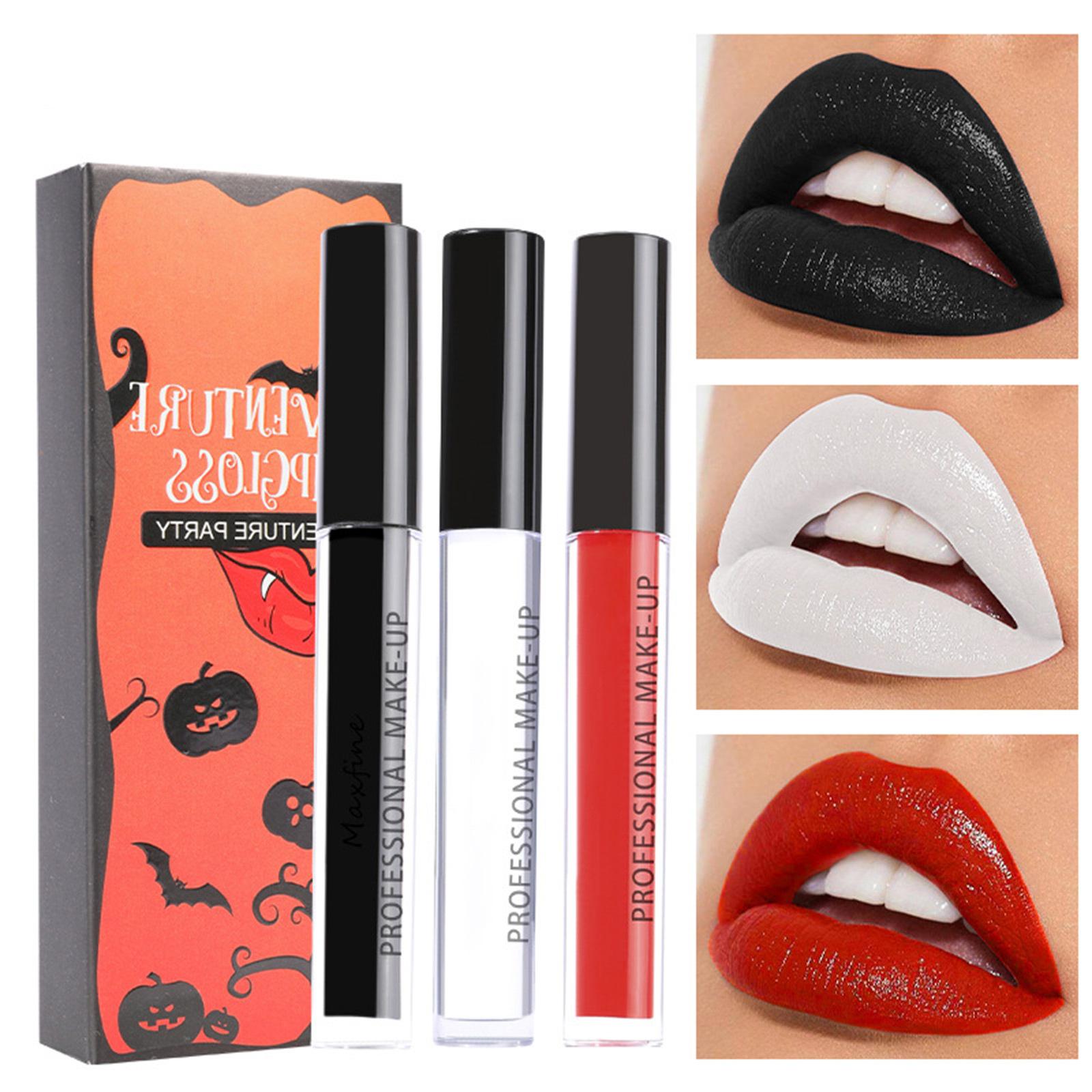 

Матова рідка помада блиск для губ водостійка стійка до розмазування легка косметика для губ для жінок на вечірку на Хелловін One Size