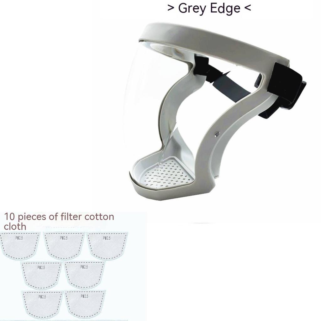 Transparent Facial Protector Super Protective Face Shield for Work Weed Whacking Anti-Fog Full Face Mask for Kitchen Oil Proof