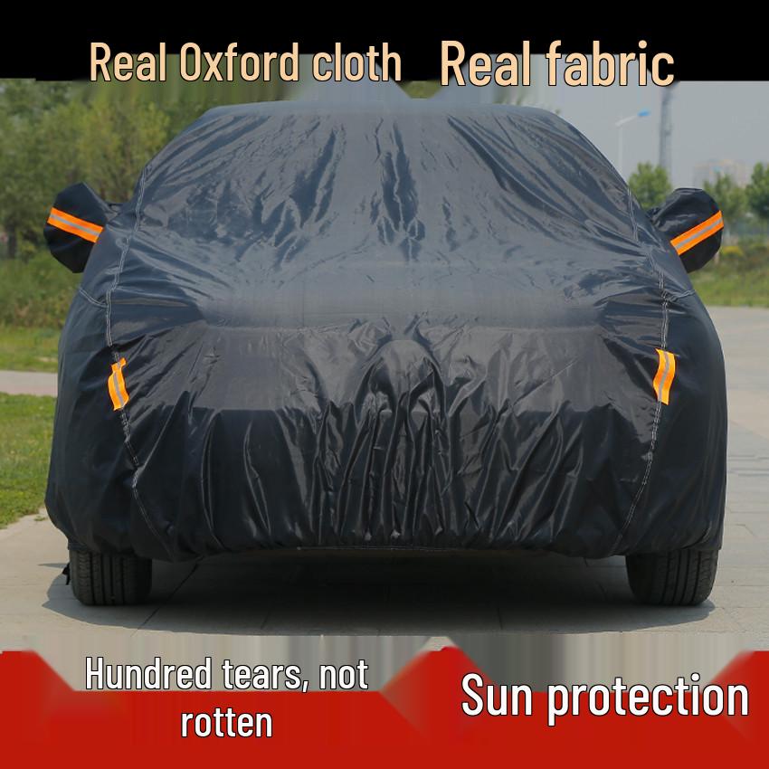 Oxford Cloth Car Cover - Thickened, Antifreeze, Sun & Rain Protection, Heat Insulation for Snow and Frost