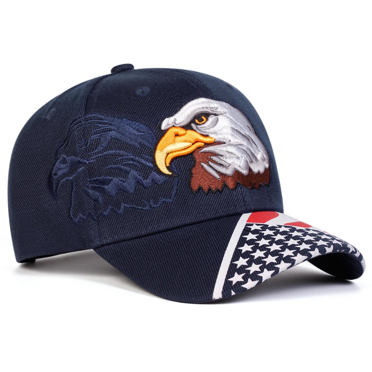 

Unisex Eagle Embroidery Baseball Caps Spring Autumn Outdoor Adjustable Casual Hats Sunscreen Hat Sports Cap