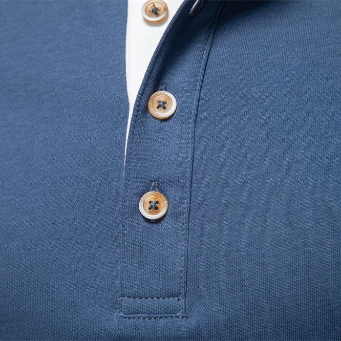 AIOPESON Premium 100% Cotton Men's Henley Collar Button T Shirt Solid Color Long Sleeve Basic New Autumn