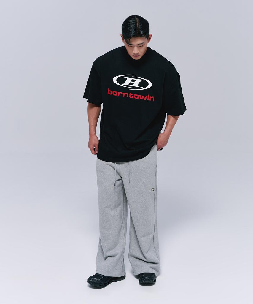 BORN TO WIN Symbol B Logo T-Shirts [Black]