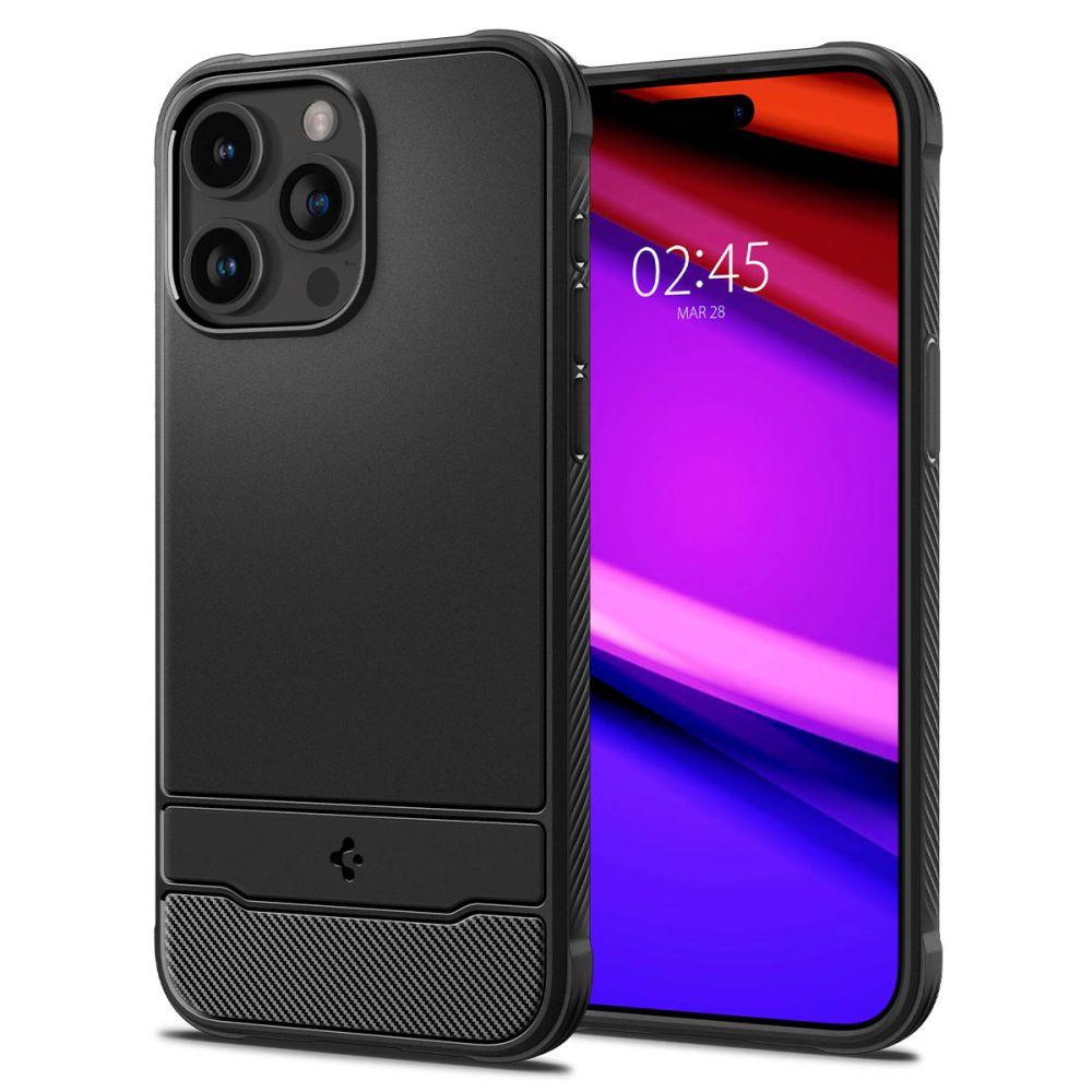 Spigen Rugged Armor Mag Magsafe Iphone 15 Pro Matte Black