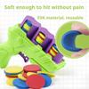 Children Flying Saucer Guns Carrot Flying Disc Launcher Toy Safety EVA Flying Disc Gun Kid Outdoor Game Toys