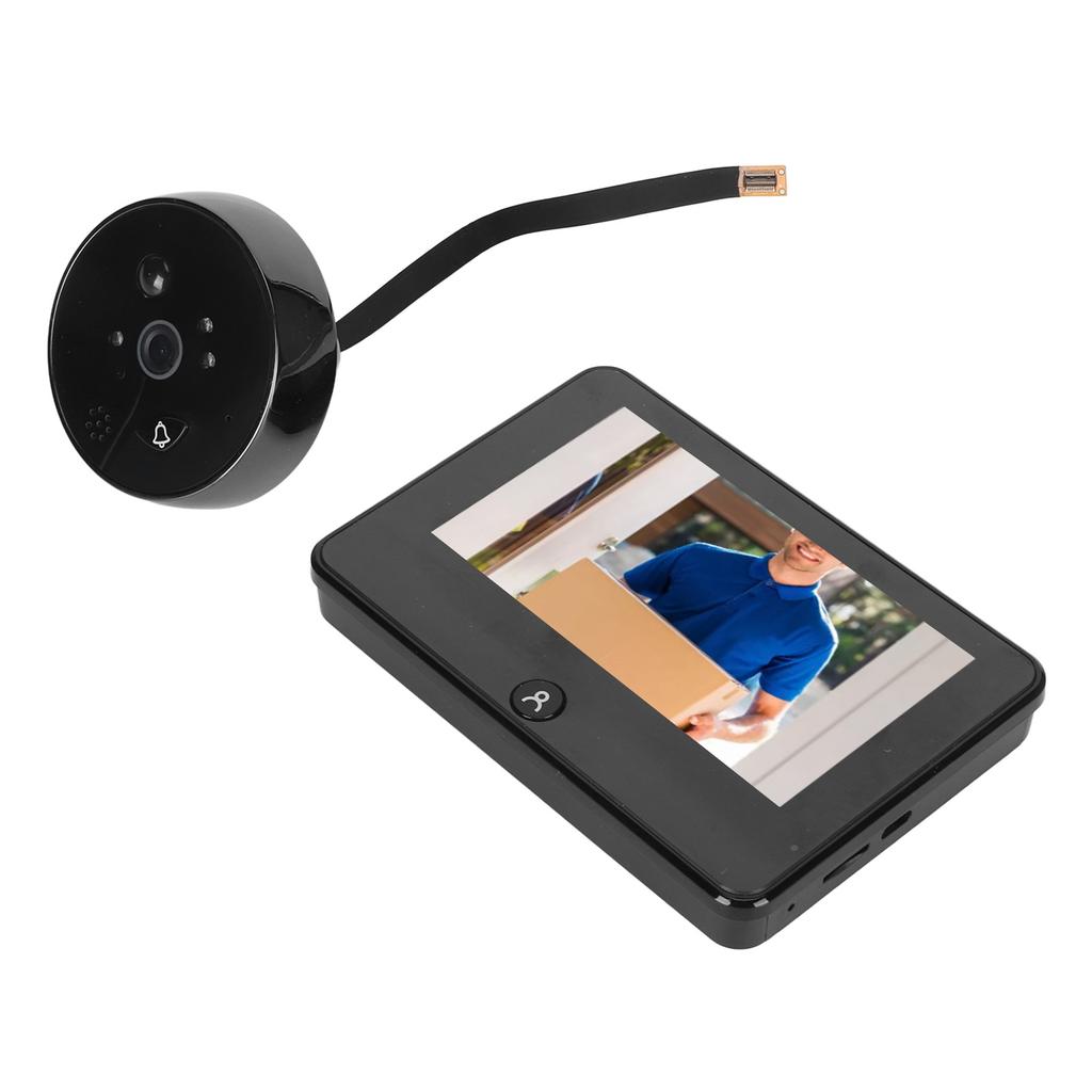 4.5in WiFi Smart Digital Door Viewer Night Vision Motion Detection Remote Monitoring Visual