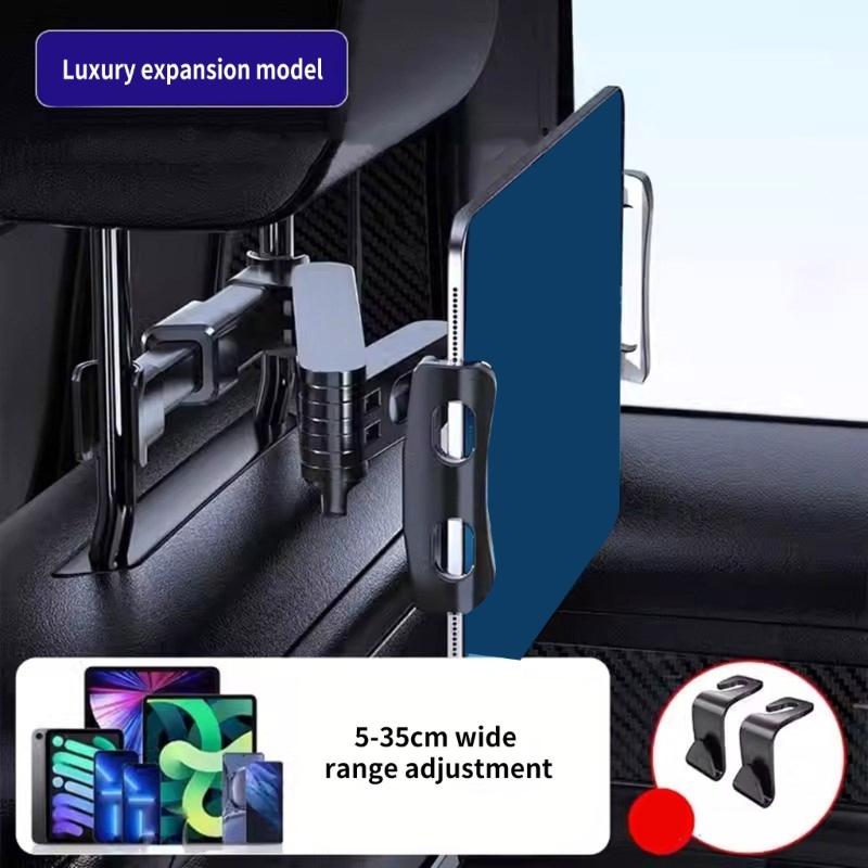 Car Backseat Mount Entertainment Holder for Tablets Phone, 360 Degree Rotatable, Long Drives Family Trips Easy to Clean