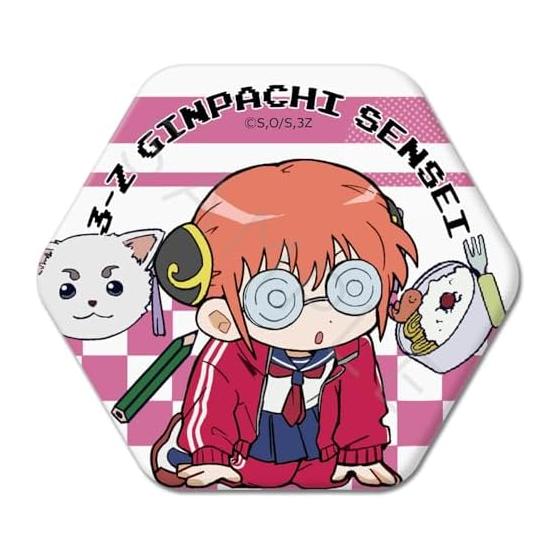 TV Anime  Gintama  3-Nen Z Gumi Ginpachi-sensei Hexagonal Can Badge [Chipokke Series Vol. 2] Kagura