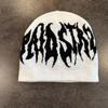 Urban Style Alphabet Beanie For Men Women Winter Knit Cap With No Warmth Brim