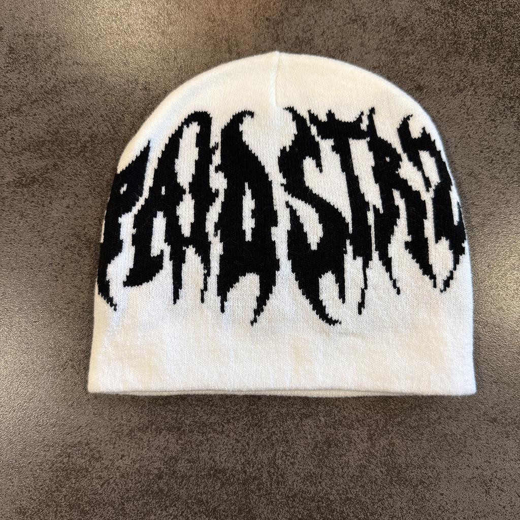 Urban Style Alphabet Beanie For Men Women Winter Knit Cap With No Warmth Brim