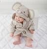 Animal-Shaped Hooded Bathrobe for Infants and Toddlers
