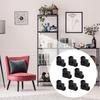 8Pcs Plastic Square Tube Connectors Angle Code Heavy Duty Square Pipe Fittings for Furniture Garden Frames