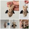 Wings Star Rabbit Phone Charm Devil Rabbit Mobile Phone Chain Plush Rabbit Keychains  Women Girl