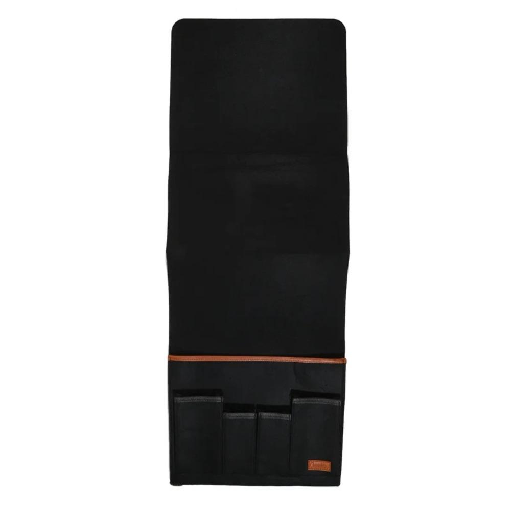 Felt Bedside Storage Bag Solid color Large Capacity Desk Hanging Bag Multi Pocket Design Couch Recliner Armrest Organizer