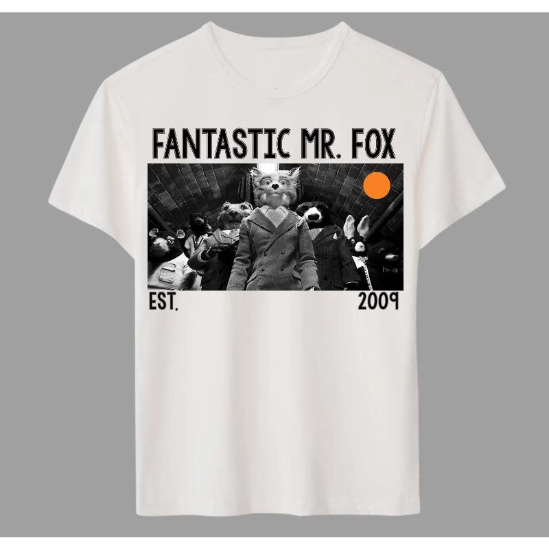 Fantastic Mr Fox Tv Movie American Movie Tshirt Summer Unisex Loose And Breathable Cotton Tshirt Top