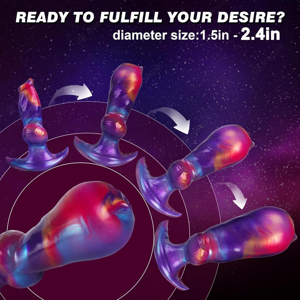 New Shaped Inflatable Anal Plug Ultra Soft Simulation Penis Liquid Silicone Anal Plug For Outdoor And Backyard Sexual Adult Products