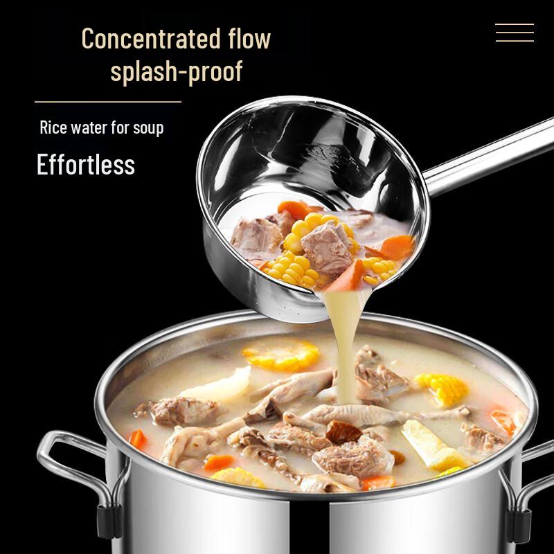 Stainless Steel Long-Handle Kitchen Ladle