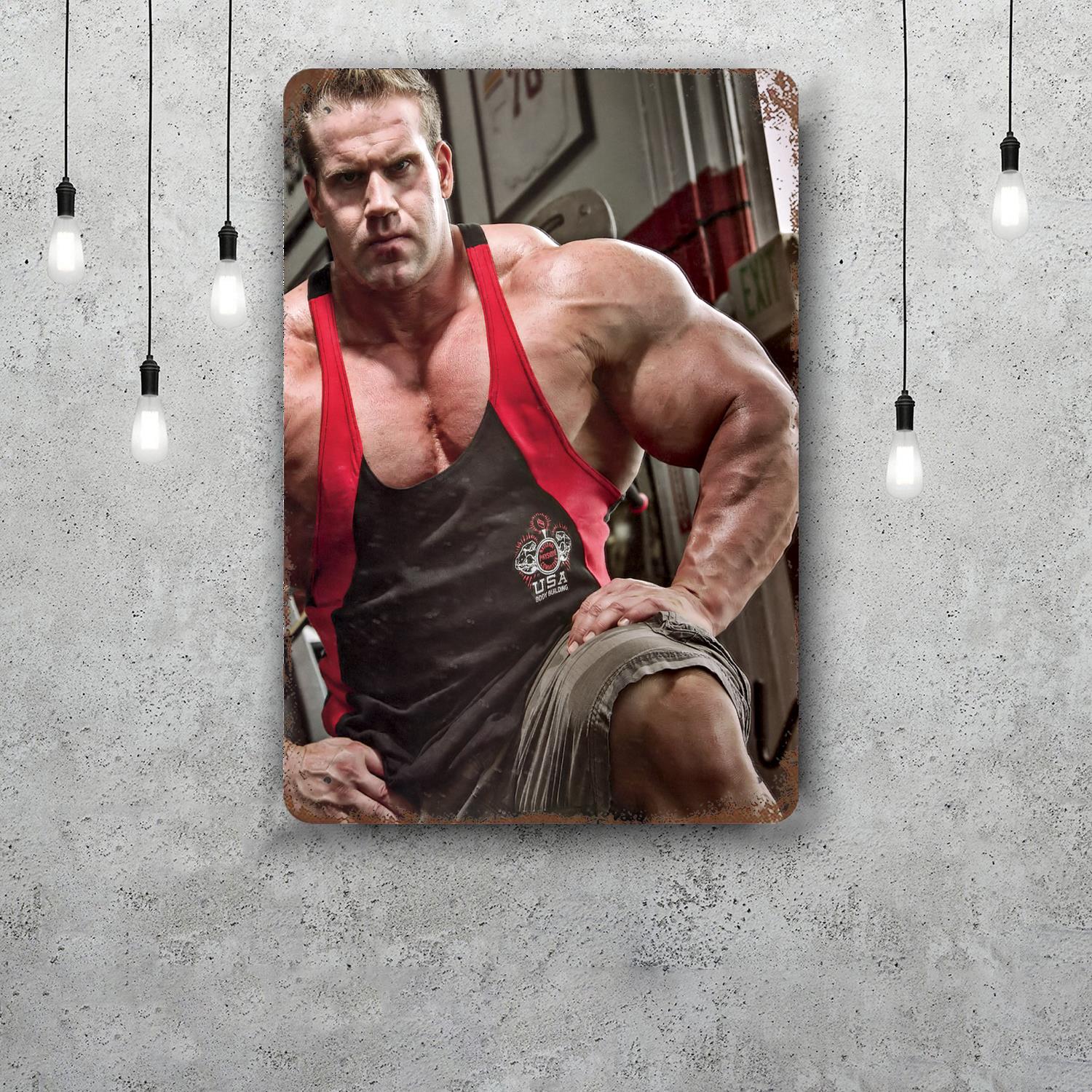 

jay cutler bodybuilder Vintage Metal Tin Signs Posters Decor Retro Metal Plaque Wall Art Decor for Garage Bar 20x30cm（7.8x11.8inch）