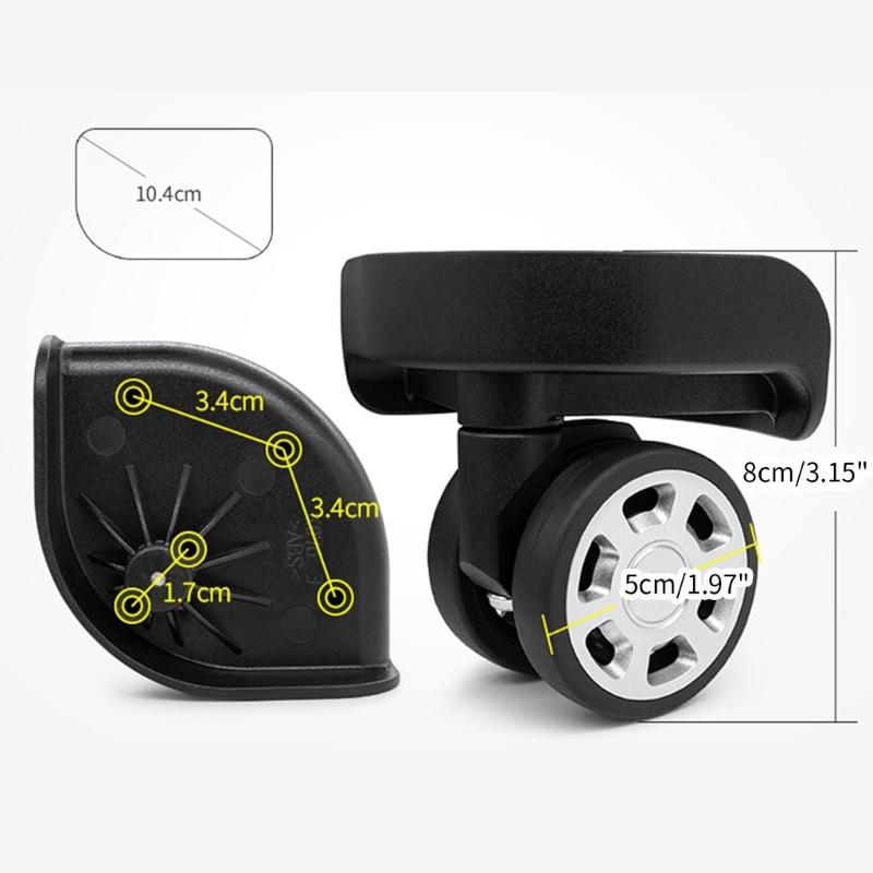 Durable Replacement Luggage Wheels Repair Your Suitcase with Smooth 360° Rotation Parts Accessories