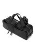 Women's Genuine Leather Duffel Bag Black Handbag with Zipper Closure – Minimalist Shoulder Bag for Work & Travel