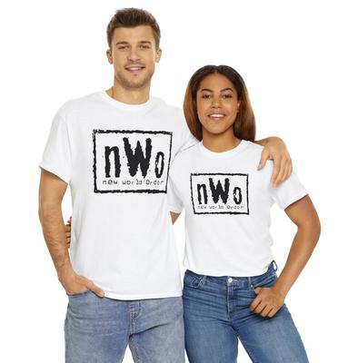 Porządek świata Nwo Logo Wcw Profesjonalna koszulka zapaśnicza Tee Koszulka unisex