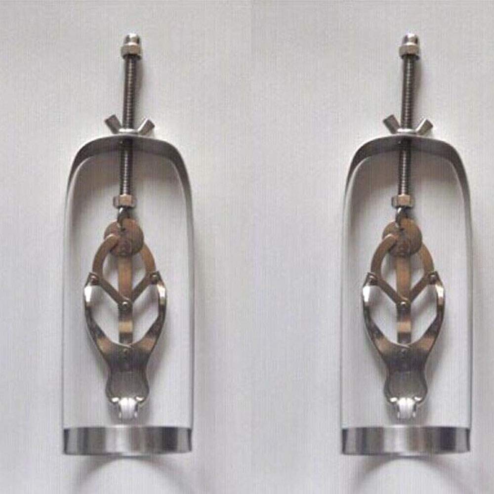 Nipple Nipple Nipple Nipple Stainless Adult Set of 2 Clamps, Clips, Clamps, Cages, Adjustable, Steel, SM, Goods,