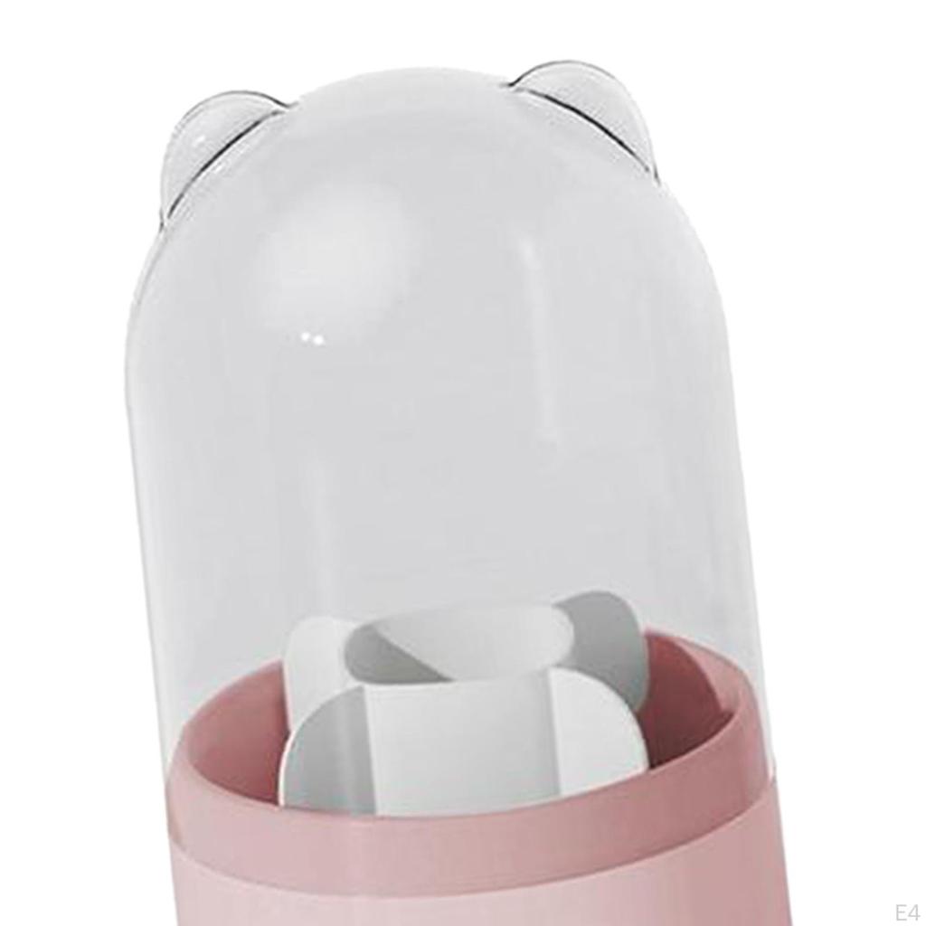 Brush Holder 5 Grids Cosmetics Holders Cute Rotating Makeup for Comb Cosmetic Pen Cup